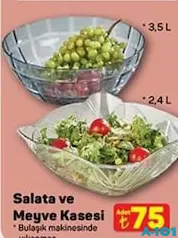 VİP AHMET SALATA VE MEYVE KASESİ 3,5 L/2,4 L VİP AHMET SALATA VE MEYVE KASESİ 3,5 L/2,4 L